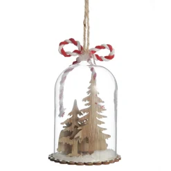 Plywood Combi Dome Hanging Decoration Christmas Tree Decorations|