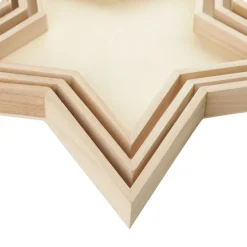 Plywood Craft Star Tray - Set of 3 Christmas Craft Supplies|