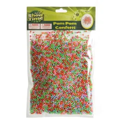 Pom Pom Foam Confetti Christmas Craft Supplies|
