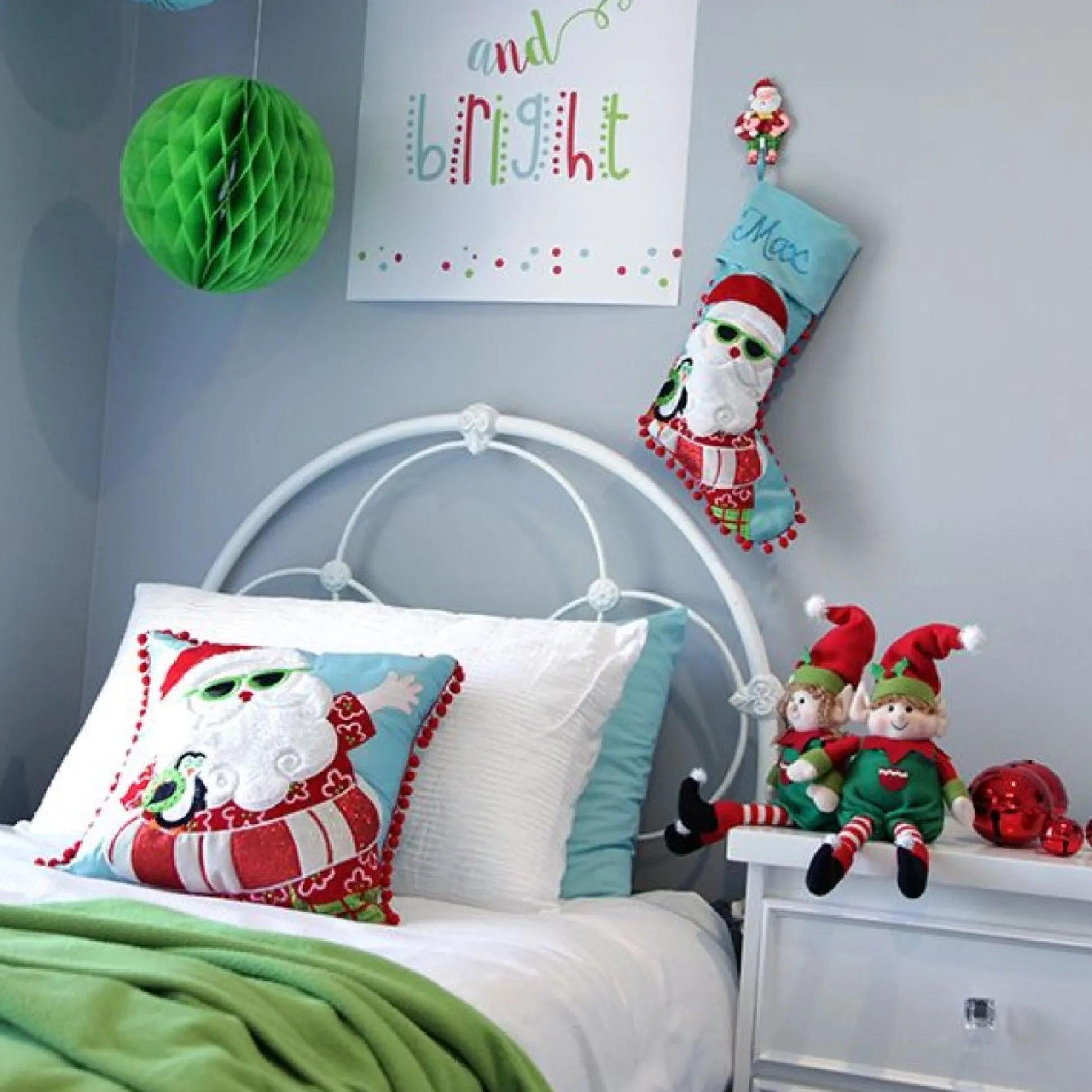 Pom Pom Santa Christmas Cushion Cover Christmas Cushions|