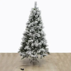 Pre-lit Snow Flocked Fir Christmas Tree Christmas Trees|