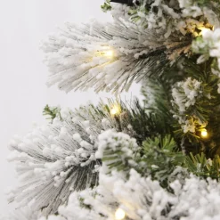 Pre-lit Snow Flocked Fir Christmas Tree Christmas Trees|