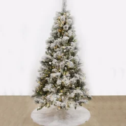 Pre-lit Snow Flocked Fir Christmas Tree Christmas Trees|