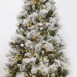 Pre-lit Snow Flocked Fir Christmas Tree Christmas Trees|