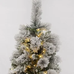 Pre-lit Snow Flocked Fir Christmas Tree Christmas Trees|