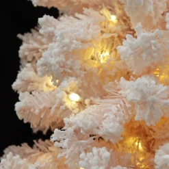 Pre-lit Snow Flocked Pink Fir Christmas Tree Christmas Trees|