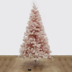 Pre-lit Snow Flocked Pink Fir Christmas Tree Christmas Trees|