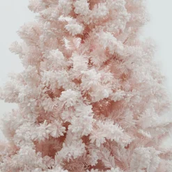 Pre-lit Snow Flocked Pink Fir Christmas Tree Christmas Trees|