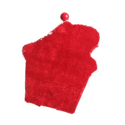 Red and Green Velvet Christmas House Tree Decoration Christmas Tree Decorations|