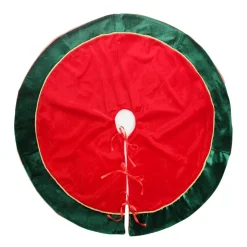 Red and Green Velvet Christmas Tree Skirt Christmas Tree Skirts|