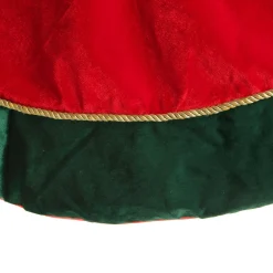 Red and Green Velvet Christmas Tree Skirt Christmas Tree Skirts|
