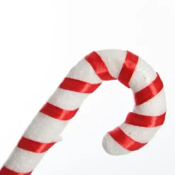 Red and White Candy Cane Pick - Pack of 3 Christmas Craft Supplies|