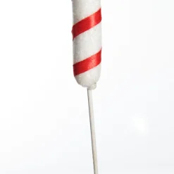 Red and White Candy Cane Pick - Pack of 3 Christmas Craft Supplies|