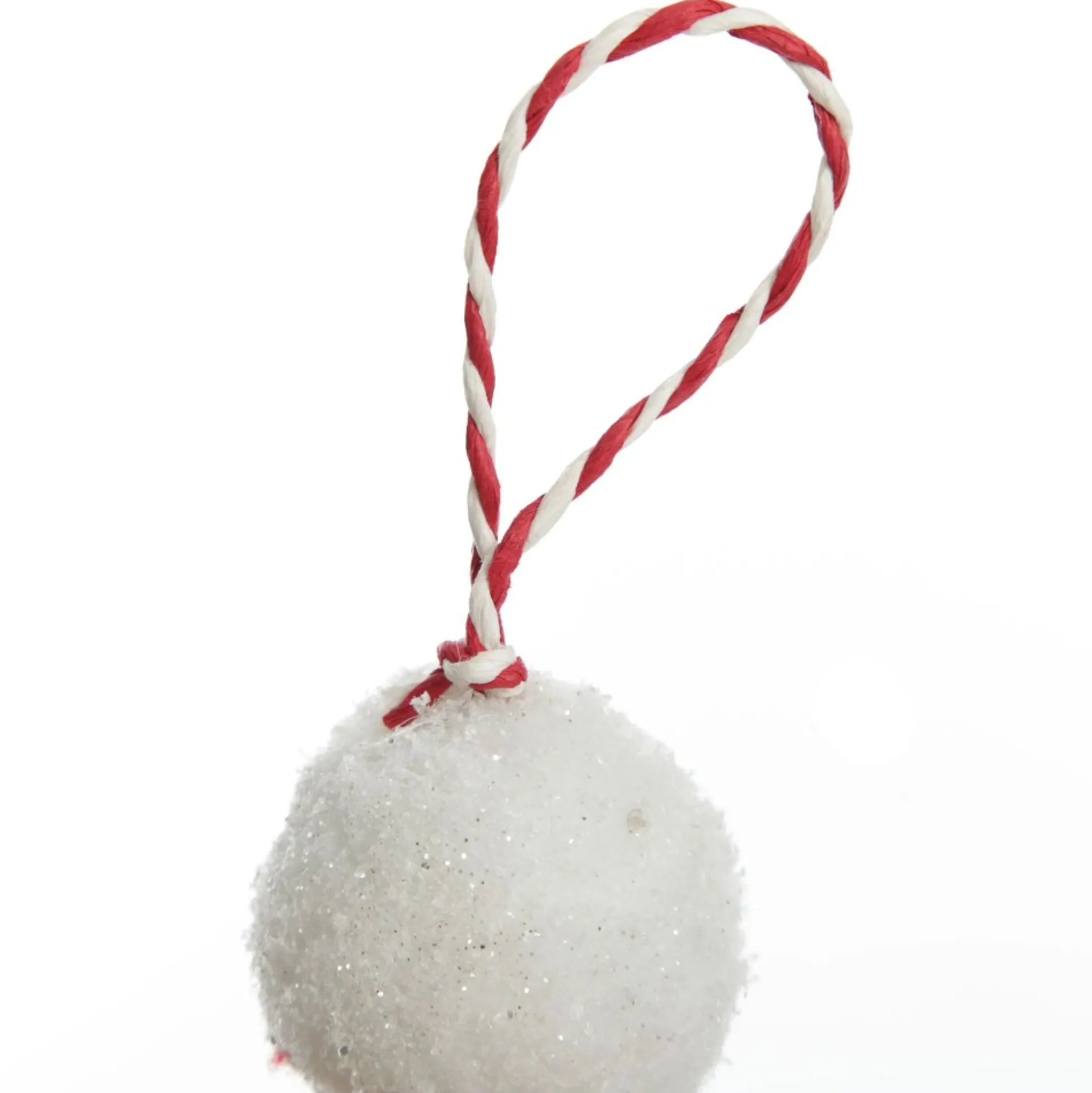 Red and White Candy Cane Stripe Ball Garland Tree Garlands|