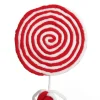 Red and White Felt Lollipop Christmas Pick Christmas Tree Picks|