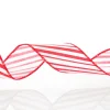Red and White Peppermint Striped Wired Ribbon Ribbons|