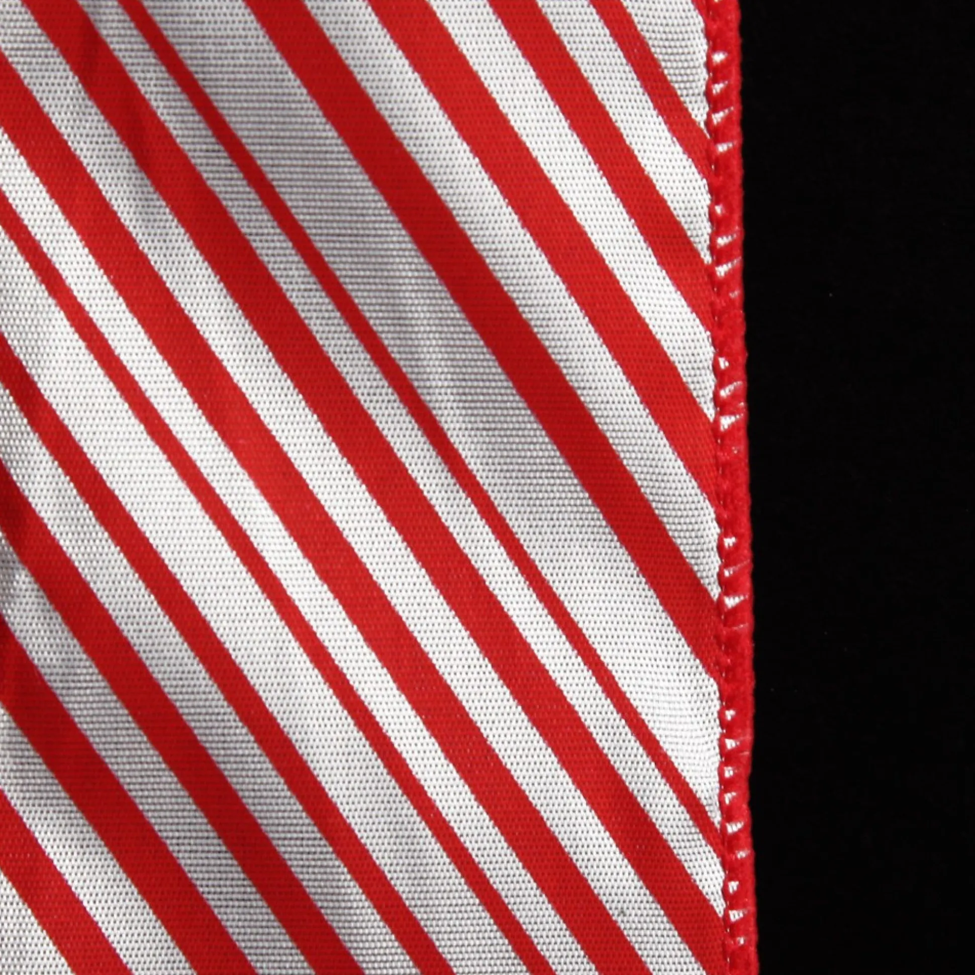 Red and White Peppermint Striped Wired Ribbon Ribbons|
