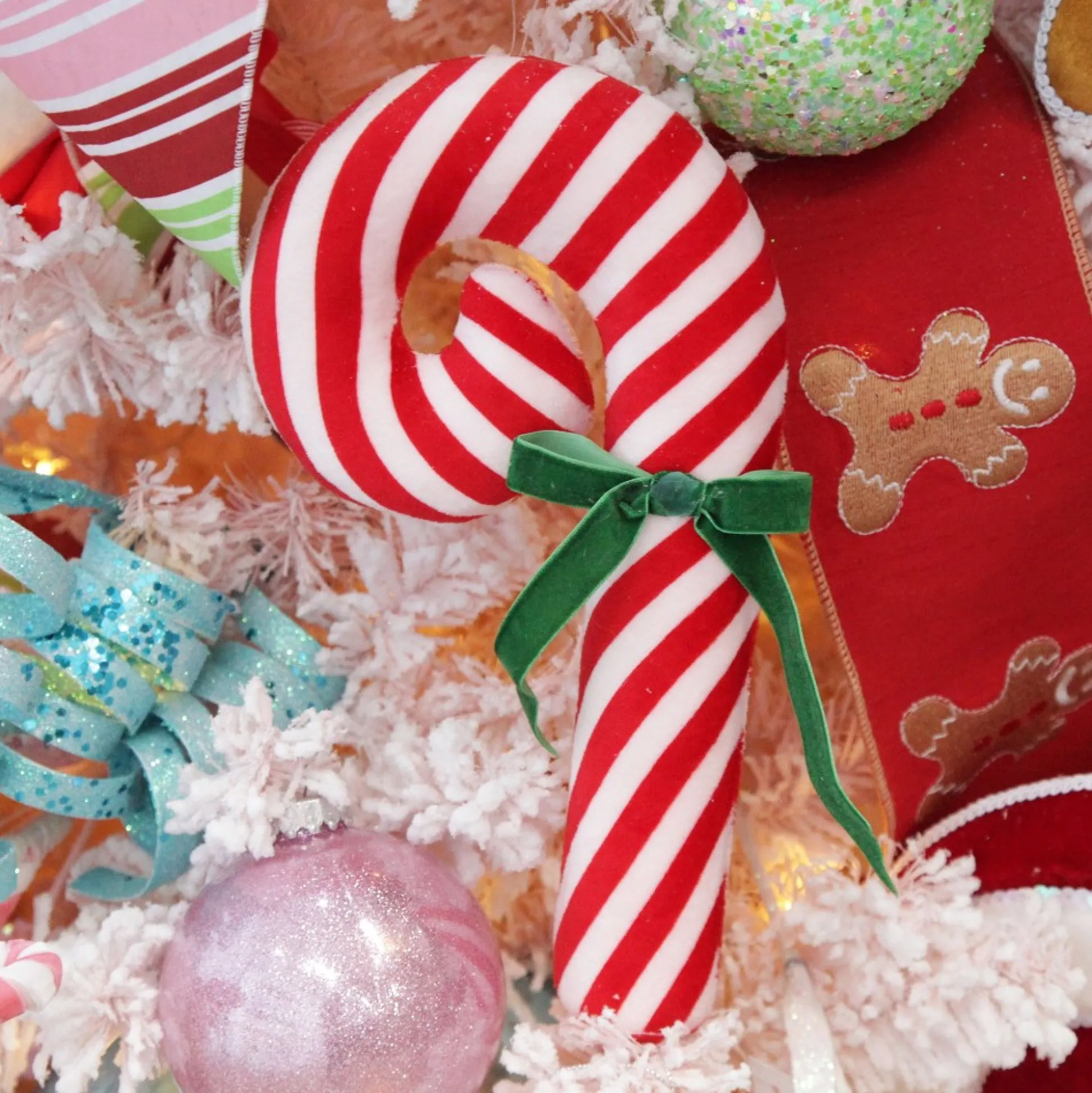 Red and White Stripe Candy Cane Tree Decoration Christmas Tree Decorations|