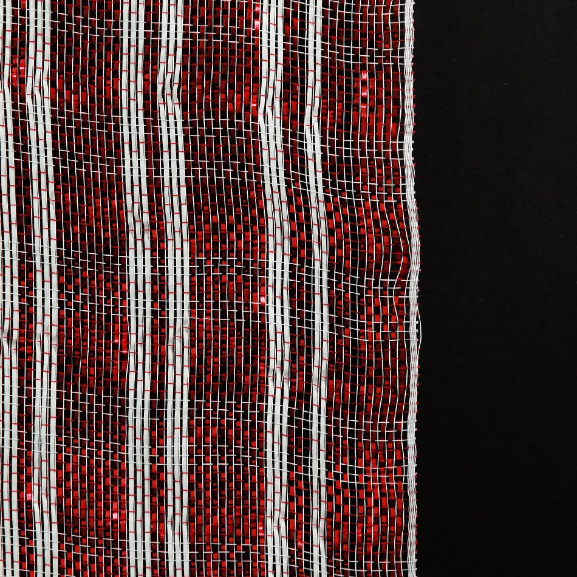 Red and White Stripe Decomesh Roll Decomesh|