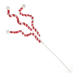 Red and White Whimsical Christmas Pick Christmas Tree Picks|