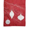 Red Bauble Christmas Table Runner Christmas Table Decor|