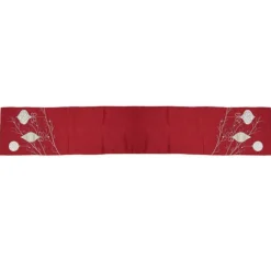 Red Bauble Christmas Table Runner Christmas Table Decor|