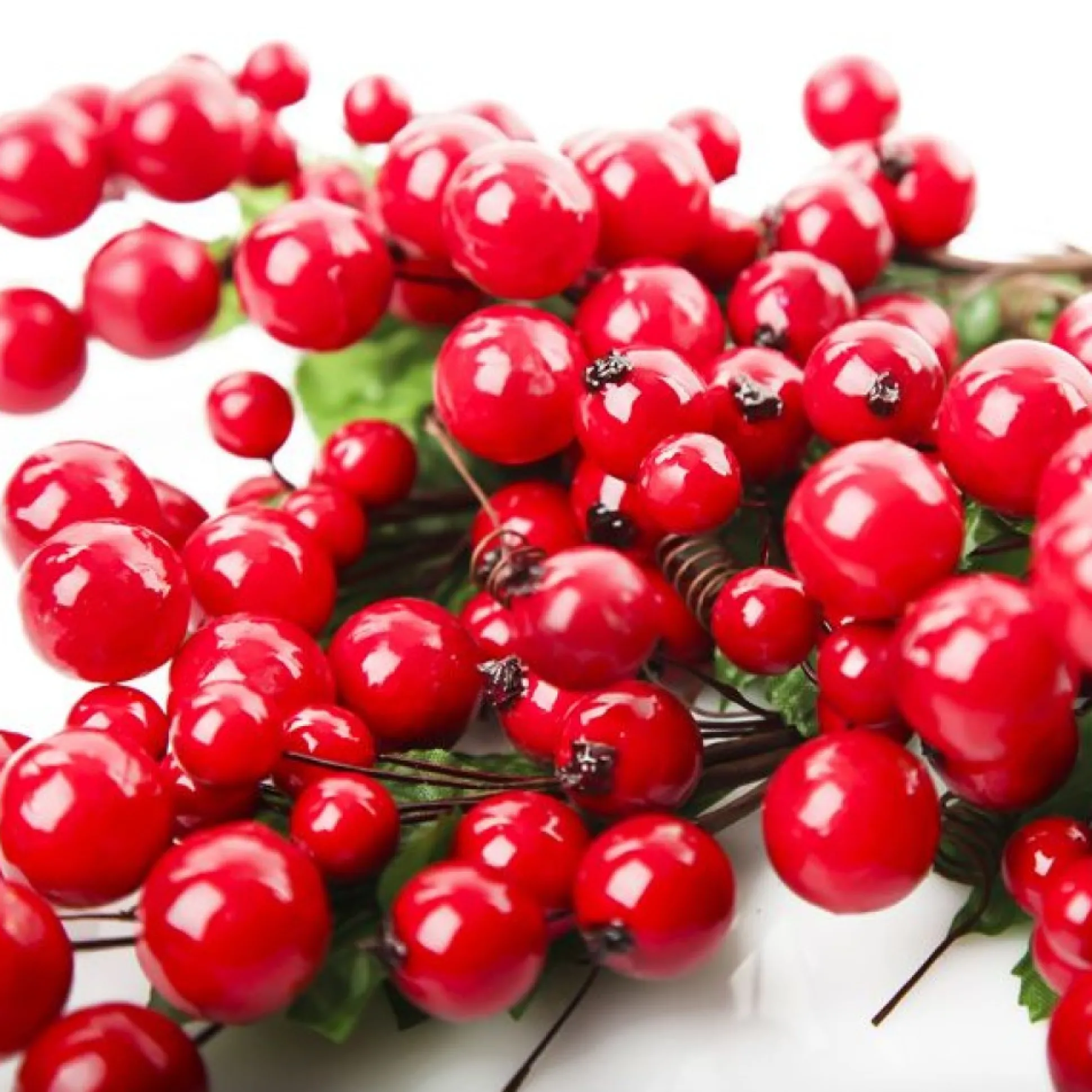 Red Berry Pick - Set of 2 Christmas Pick|