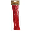 Red Chenille Stem Pipe Cleaners - Pack of 50 Christmas Craft Supplies|