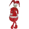 Red Elf on Bauble Christmas Ornament Christmas Elves And Fairies|