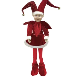 Red Elf Standing Christmas Ornament Christmas Elves And Fairies|