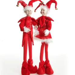 Red Elf Standing Christmas Ornament Christmas Elves And Fairies|