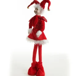 Red Elf Standing Christmas Ornament Christmas Elves And Fairies|