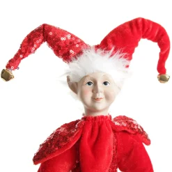 Red Elf Standing Christmas Ornament Christmas Elves And Fairies|