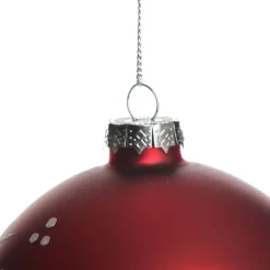 Red Glass Personalised Christmas Bauble Personalised Baubles|