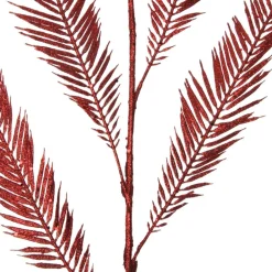 Red Glitter Feather Spray Christmas Sprays|