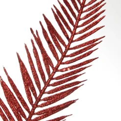Red Glitter Feather Spray Christmas Sprays|