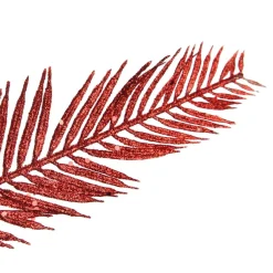 Red Glitter Feather Spray Christmas Sprays|