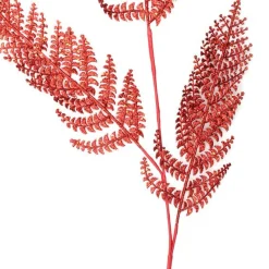 Red Glitter Fern Spray Christmas Sprays|