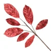 Red Glitter Leaf Spray Christmas Sprays|