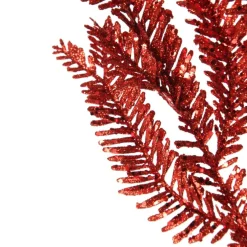 Red Glitter Pine Spray Christmas Sprays|