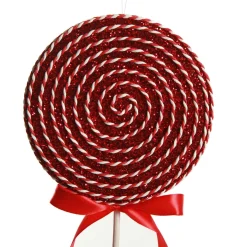 Red Glitter with Twine Lollipop Christmas Decoration Christmas Tree Decorations|