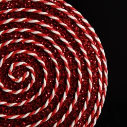 Red Glitter with Twine Lollipop Christmas Decoration Christmas Tree Decorations|