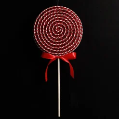 Red Glitter with Twine Lollipop Christmas Decoration Christmas Tree Decorations|