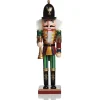 Red Jacket Nutcracker with Horn Christmas Ornament - Large Christmas Nutcrackers|