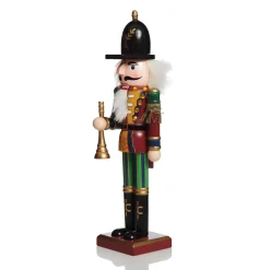 Red Jacket Nutcracker with Horn Christmas Ornament - Large Christmas Nutcrackers|