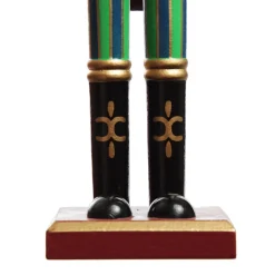 Red Jacket Nutcracker with Horn Christmas Ornament - Large Christmas Nutcrackers|