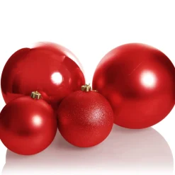 Red Jumbo Shatterproof Christmas Bauble Decoration Shatterproof Baubles|