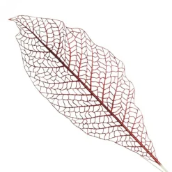 Red Mesh Palm Leaf Christmas Sprays|