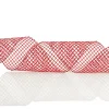 Red Mesh Wired Christmas Ribbon Garland Tree Garlands|