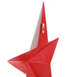 Red Metal Star Tree Toppers|